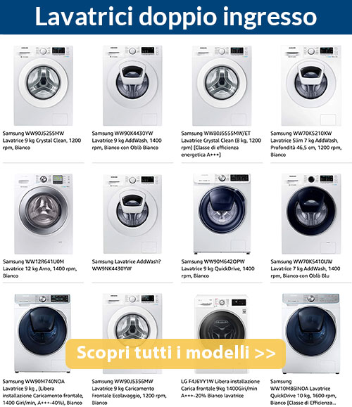 migliori modelli lavatrice doppio ingresso acqua calda e fredda vendita online